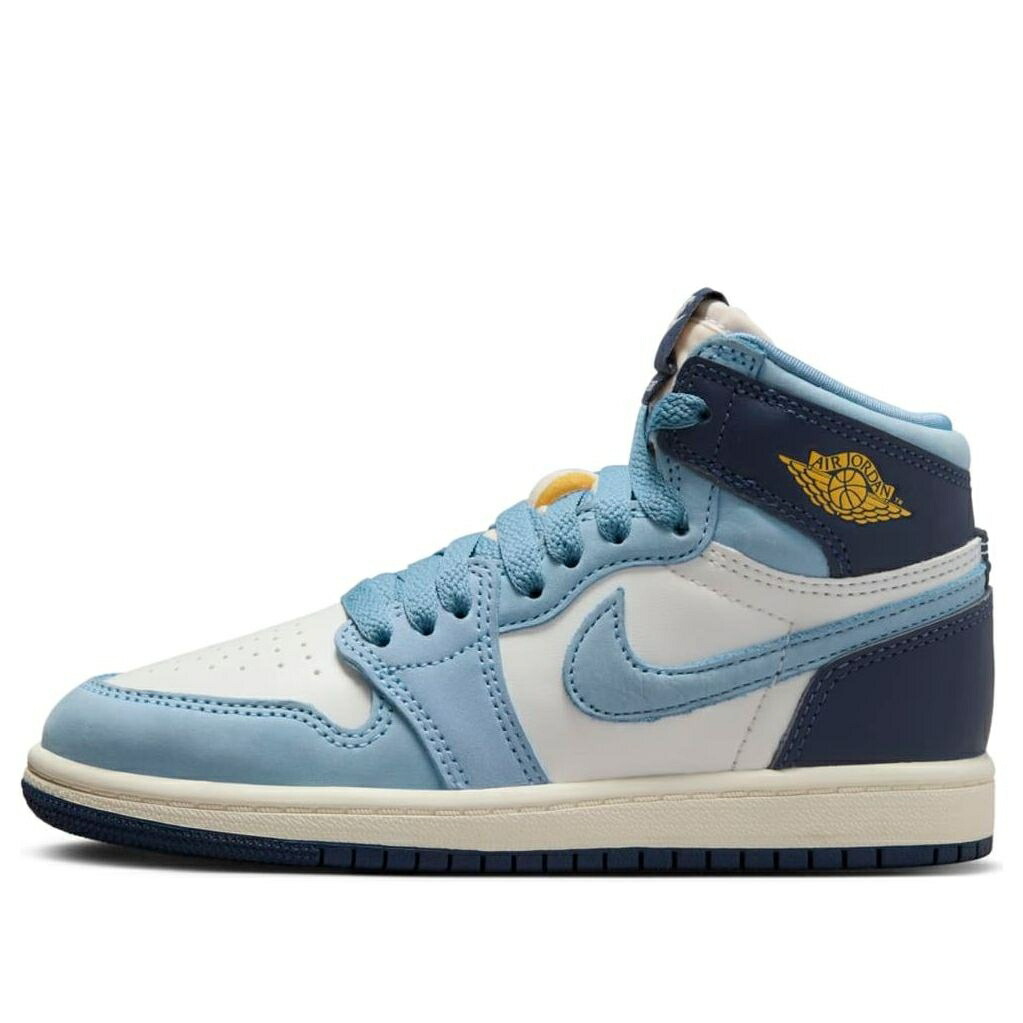 ナイキ ジョーダン ハイ 青色 ブルー 紺色 ネイビー 'FIRST FLIGHT' ジュニア キッズ JORDAN (PS) AIR 1 RETRO HIGH OG IN FD2597-400 / UNIVERSITY BLUE MIDNIGHT NAVY ベビー マタニティ スニーカー