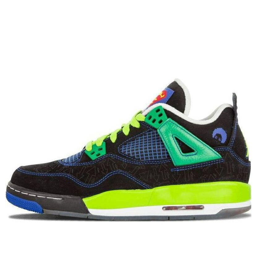 ナイキ ジョーダン 黒いこと 黒いこと \u0027DOERNBECHER\u0027 お坊っちゃん キッズ JORDAN (GS) AIR 4 RETRO 408452-015 / BLACK BLACK もの言う花 マタニティ スニーカー