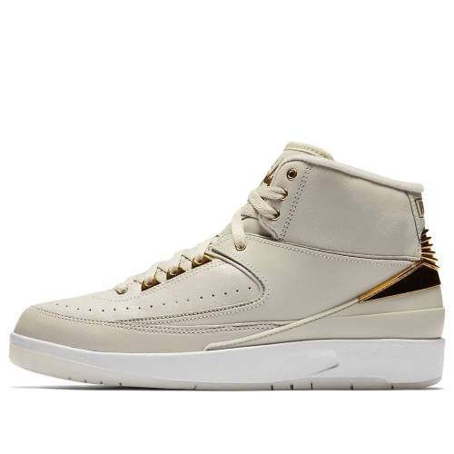 ナイキ ジョーダン ゴールド 白色 ホワイト QUAI 54 スニーカー メンズ JORDAN AIR 2 866035-001 / LIGHT BONE MTLLC GOLD WHITE