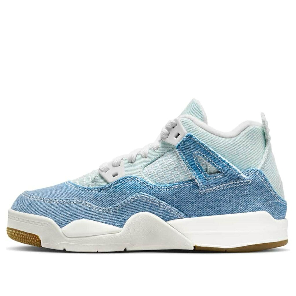 ナイキ ジョーダン ジーンズ 青碧 青色 \u0027DENIM BLUE\u0027 御坊っちゃん キッズ JORDAN (なおなお書き) AIR 4 RETRO WORN IB6715-100 / DENIM WORN BLUE もの言う花 マタニティ スニーカー 靴-キッズ・ベビー・マタニティ-スニーカー