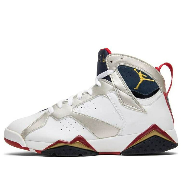 ナイキ ジョーダン 白いこと 白いこと ゴールド \u0027OLYMPIC\u0027 スニーカー メンズ JORDAN AIR 7 RETRO 2012 304775-135 / WHITE MTLLC GOLD OBSDN TR RD