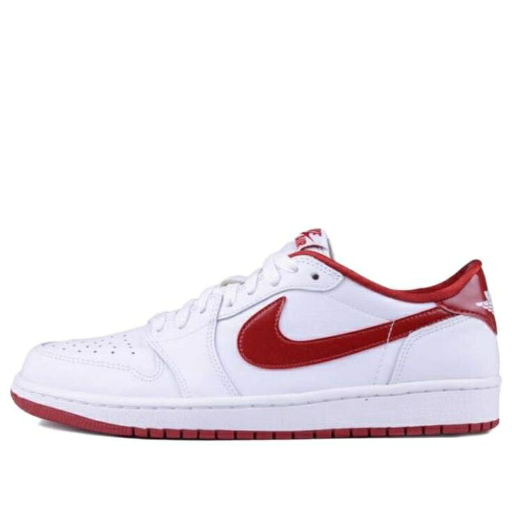 ナイキ ジョーダン 白色 ホワイト 赤 レッド 'VARSITY RED' スニーカー メンズ JORDAN AIR 1 RETRO LOW OG 705329-101 / WHITE VARSITY RED WHITE|スニケス