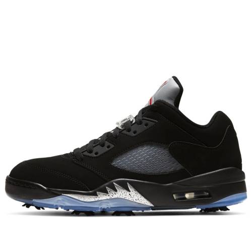 ナイキ ジョーダン ゴルフ 黒いこと 黒いこと \u0027METALLIC\u0027 スニーカー メンズ JORDAN AIR 5 LOW GOLF CU4523-003 / BLACK スニーカー-メンズ靴