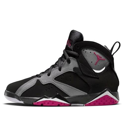 ナイキ ジョーダン 黒色 ブラック 'BLACK FUSCHIA' ジュニア キッズ JORDAN (PS) AIR 7 RETRO 442961-008 / BLACK ベビー マタニティ スニーカー