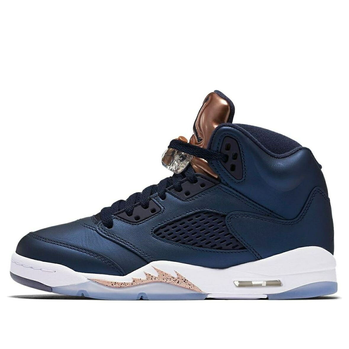 ナイキ ジョーダン 白色 ホワイト 赤 レッド 銅 ブロンズ 'BRONZE' ジュニア キッズ JORDAN (GS) AIR 5 RETRO 440888-416 / OBSIDIAN WHITE MTLLC RED BRONZE ベビー マタニティ スニーカー|スニケス