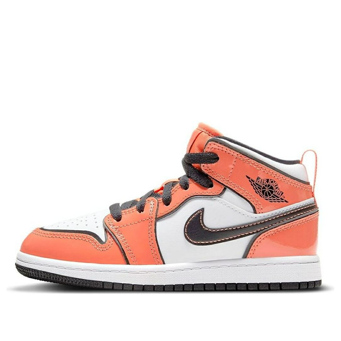 ナイキ ジョーダン ミッド 橙 オレンジ色 \u0027TURF ORANGE\u0027 御坊っちゃん キッズ JORDAN (なおなお書き) AIR 1 MID SE BQ6932-802 / ORANGE もの言う花 マタニティ スニーカー