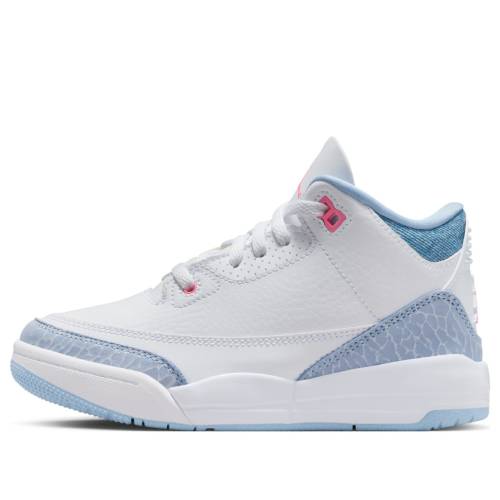 ナイキ ジョーダン 白いこと 白いこと サクラ色 \u0027WHITE BLISS\u0027 御坊っちゃん キッズ JORDAN (なおなお書き) AIR 3 RETRO COBALT HQ0783-101 / WHITE PINK GLOW COBALT BLISS もの言う花 マタニティ スニーカー