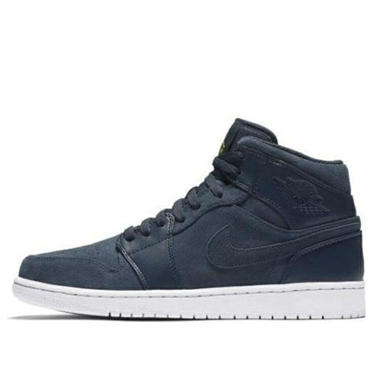 ナイキ ジョーダン ミッド 青色 ブルー 'ARMORY NAVY' スニーカー メンズ JORDAN AIR 1 MID 554724-421 / BLUE|スニケス