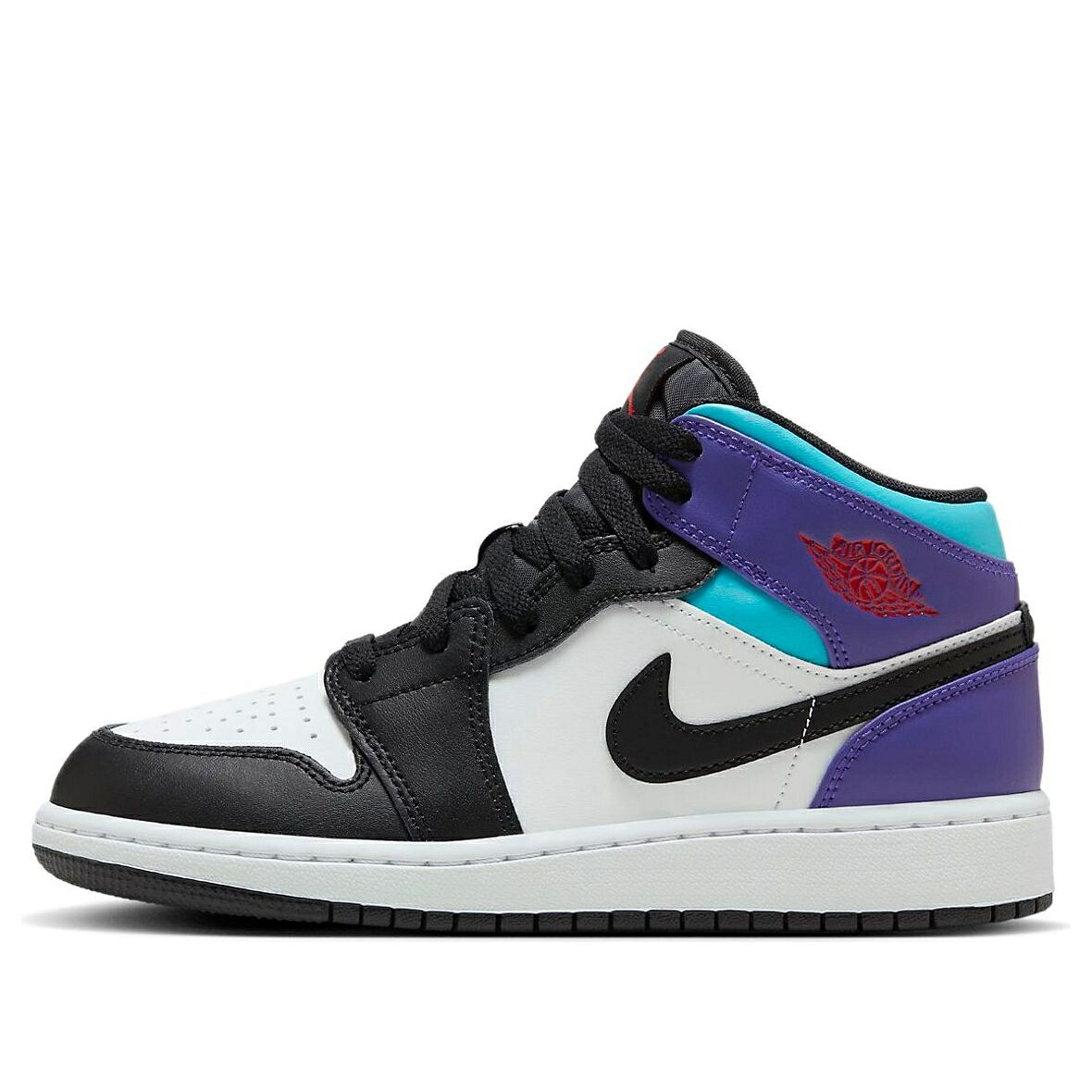 ナイキ ジョーダン ミッド 白色 ホワイト コート 紫 パープル 'AQUA' ジュニア キッズ JORDAN (GS) AIR 1 MID DQ8423-154 / WHITE COURT PURPLE TROPICAL ベビー マタニティ スニーカー