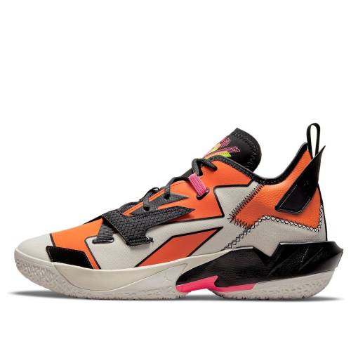 ナイキ ジョーダン アイボリー 黒色 ブラック アルファ 橙 オレンジ ZER0.4 HATTERED BACKBOARD スニーカー メンズ JORDAN AIR WHY NOT PF DD4886-100 / PALE IVORY BLACK ALPHA ORANGE
