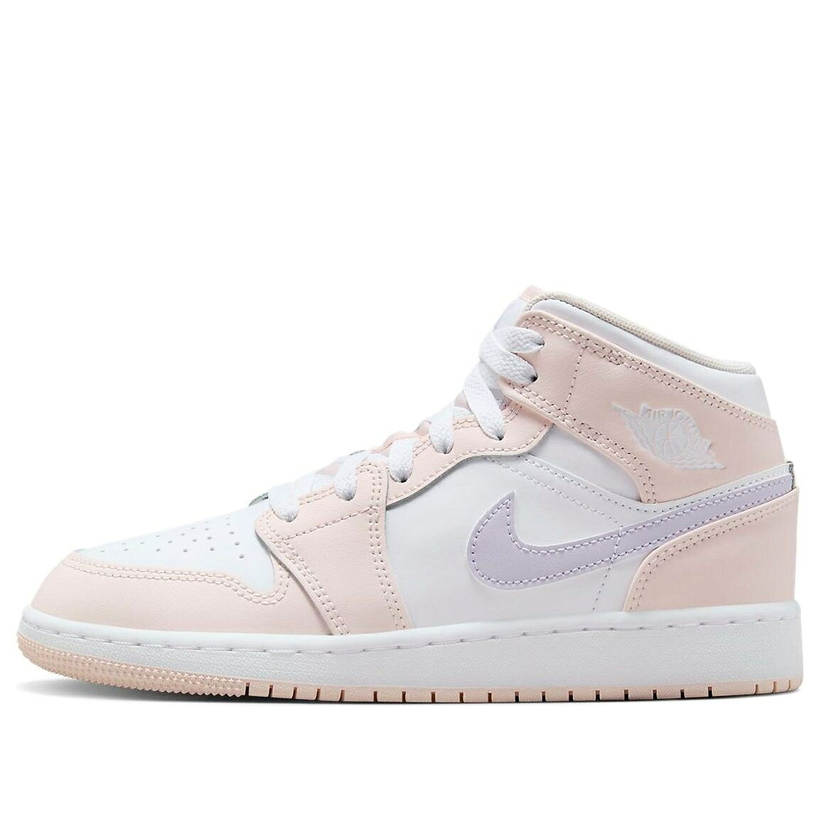 ナイキ ジョーダン ミッド サクラ色 紫 相撲取り草 白いこと 白いこと \u0027PINK WASH\u0027 御坊っちゃん キッズ JORDAN (GS) AIR 1 MID FD8780-601 / PINK WASH VIOLET FROST WHITE もの言う花 マタニティ スニーカー