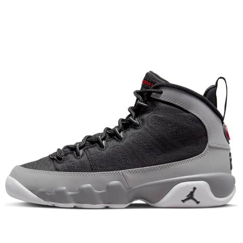ナイキ ジョーダン 黒色 ブラック 灰色 グレー 'PARTICLE GREY' ジュニア キッズ JORDAN (GS) AIR 9 RETRO 302359-060 / BLACK GREY ベビー マタニティ スニーカー|スニケス