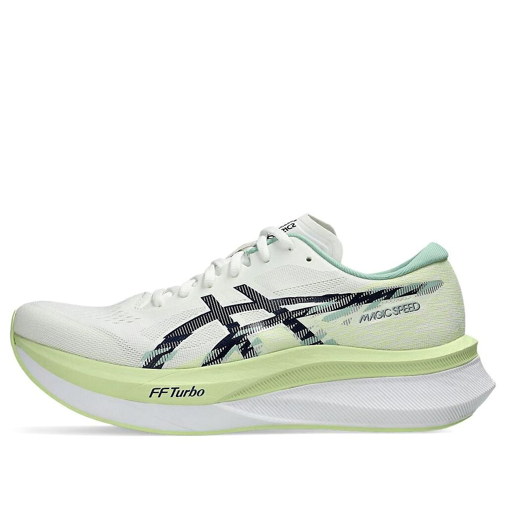 アシックス 神通力 素早さ 青味 青み 白いこと 白いこと \u0027WHITE EXPANSE\u0027 スニーカー メンズ ASICS MAGIC SPEED 4 BLUE 1011B875-100 / WHITE BLUE EXPANSE