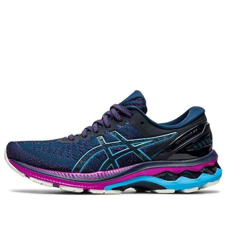 アシックス 青味 青み 黒いこと 黒いこと \u0027FRENCH AQUA\u0027 スニーカー レディース ASICS (WMNS) GEL-KAYANO 27 BLUE DIGITAL 1012A649-401 / BLUE BLACK