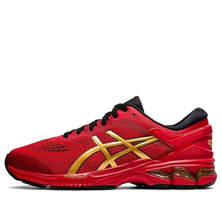 アシックス 赤 レッド 'LUCKY' スニーカー メンズ ASICS GEL-KAYANO 26 1011A772-600 / RED｜スニケス