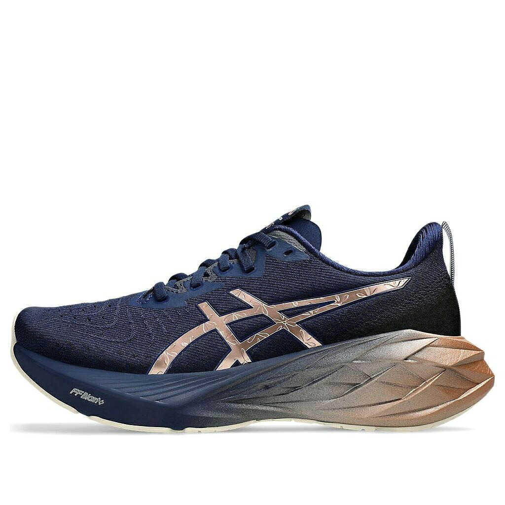 アシックス プラチナム ローズ 青色 ブルー ゴールド 'BLUE GOLD' スニーカー レディース ASICS (WMNS) NOVABLAST 4 PLATINUM EXPANSE ROSE 1012B739-400 / BLUE EXPANSE ROSE GOLD|スニケス