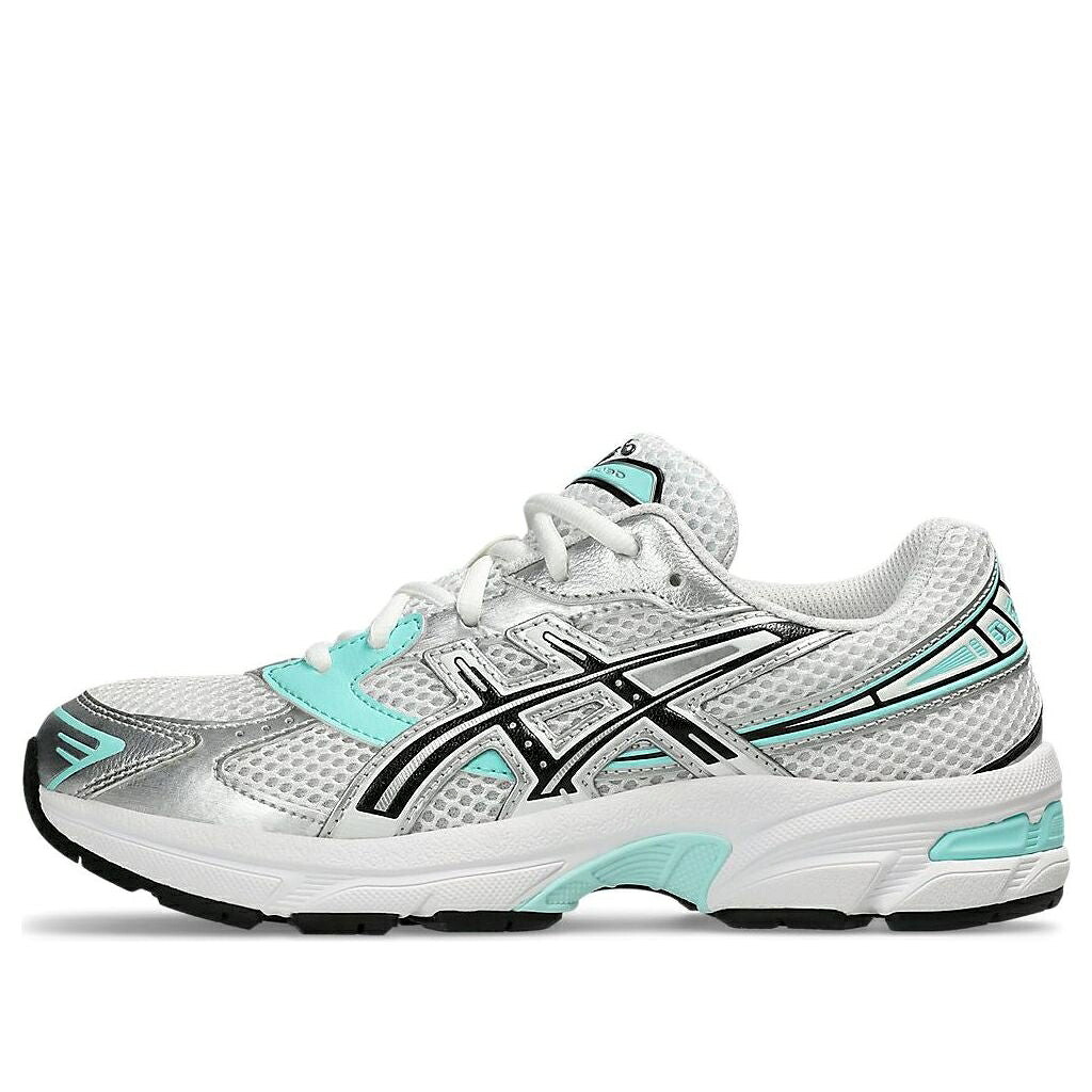 アシックス 白いこと 白いこと 黒いこと 黒いこと \u0027WHITE AQUA\u0027 お坊っちゃん キッズ ASICS (GS) GEL-1130 1204A163-102 / WHITE BLACK もの言う花 マタニティ スニーカー