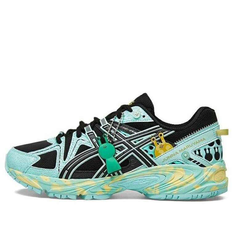 アシックス 緑 緑であること 薄墨色 薄墨色 \u0027MINT BLACK\u0027 スニーカー メンズ ASICS X JUNNA MARUYAMA GEL-KAHANA TR GREEN 1203A263-001 / MINT GREEN GREY