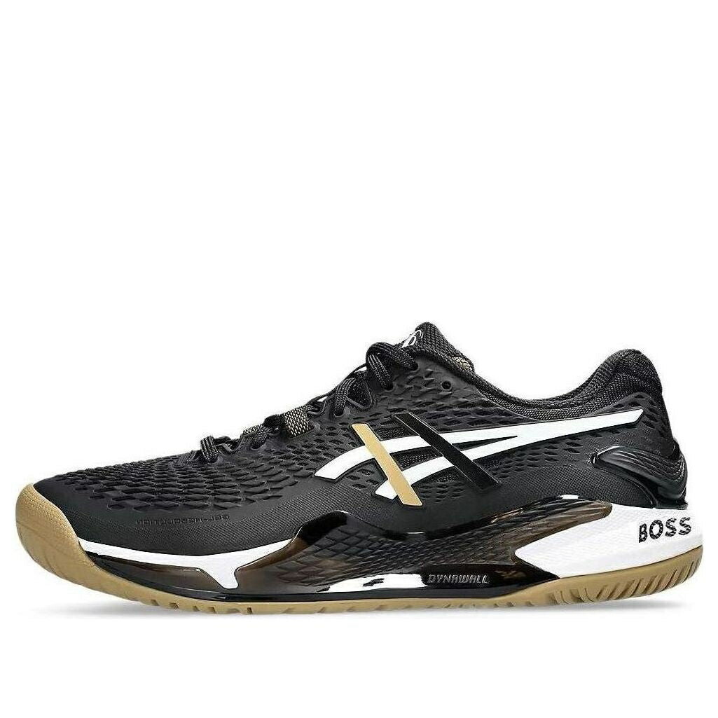 アシックス 黒いこと 黒いこと 駱駝 \u0027BLACK CAMEL\u0027 スニーカー メンズ ASICS GEL-RESOLUTION 9 X HUGO BOSS 1041A453-001 / BLACK CAMEL