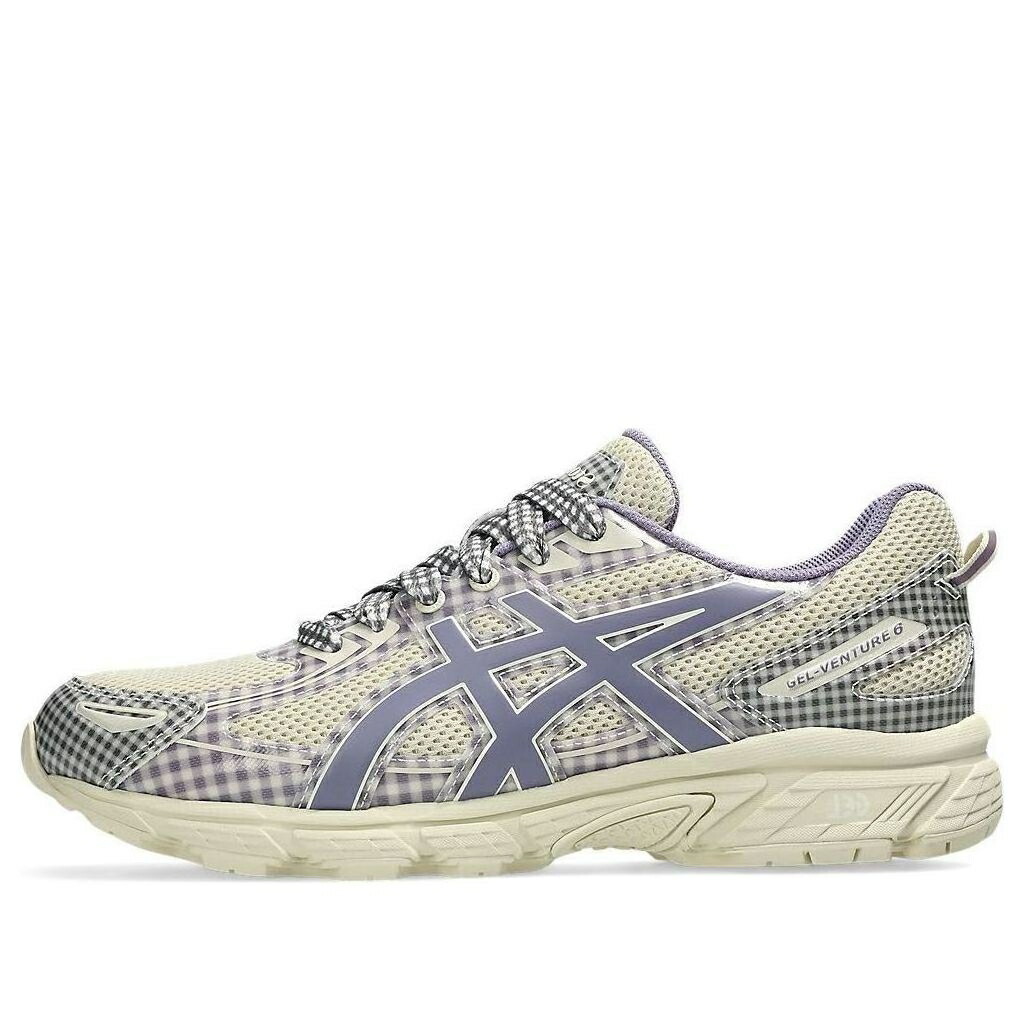 アシックス 紫 バイオレット MFG. 'VANILLA GINGHAM' スニーカー メンズ ASICS X STORY GEL-VENTURE 6 VIOLET QUARTZ 1203A712-250 / VANILLA VIOLET QUARTZ