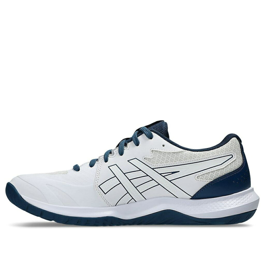 アシックス サーティーン 白色 ホワイト 青色 ブルー 'WHITE BLUE' スニーカー メンズ ASICS GEL-TACTIC 13 MAKO 1071A114-101 / WHITE MAKO BLUE
