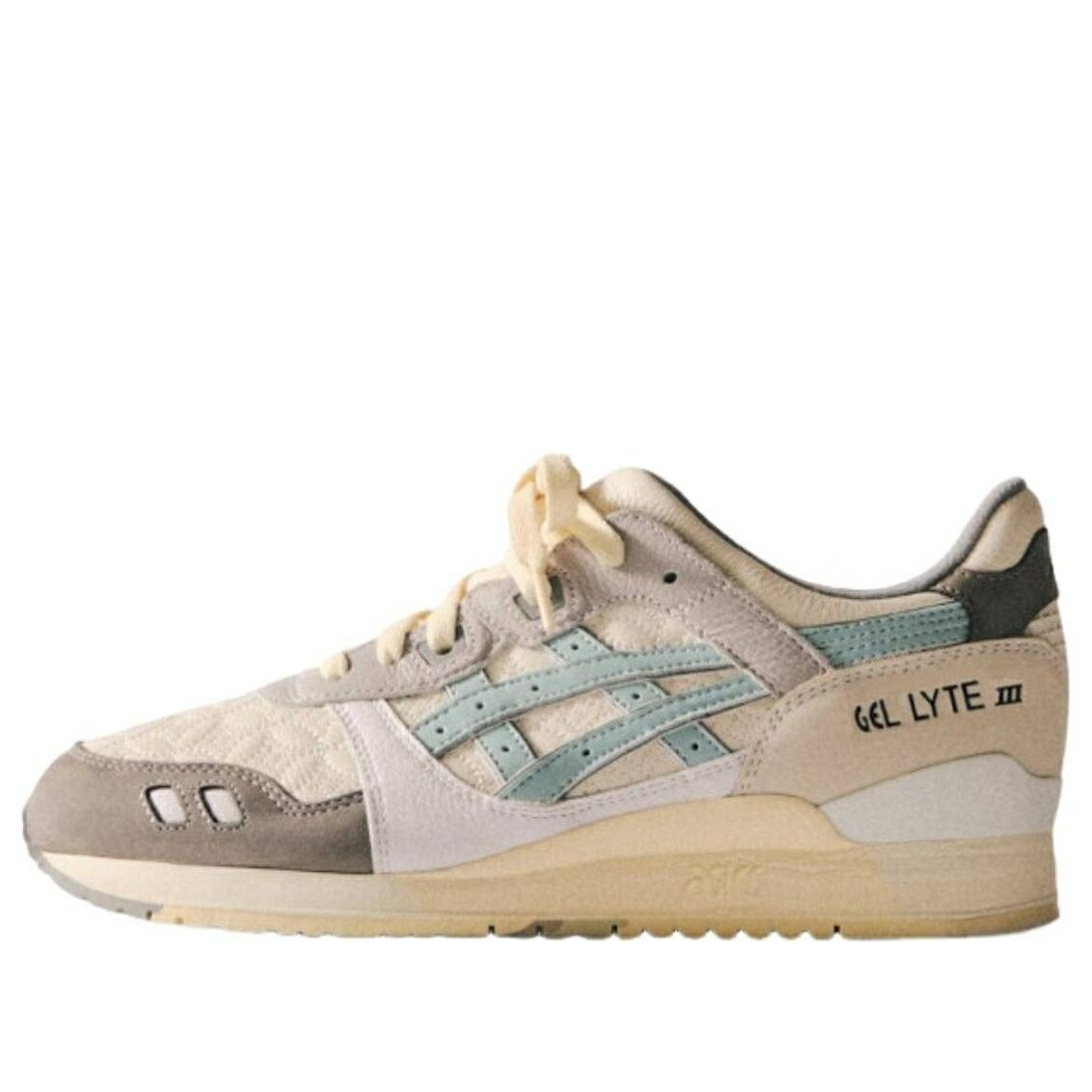 アシックス ゲルライト 灰色 グレー 青色 ブルー OUTH KOREA スニーカー メンズ ASICS X KITH GEL-LYTE III 1201B013-201 / GREY BLUE DARK GREY