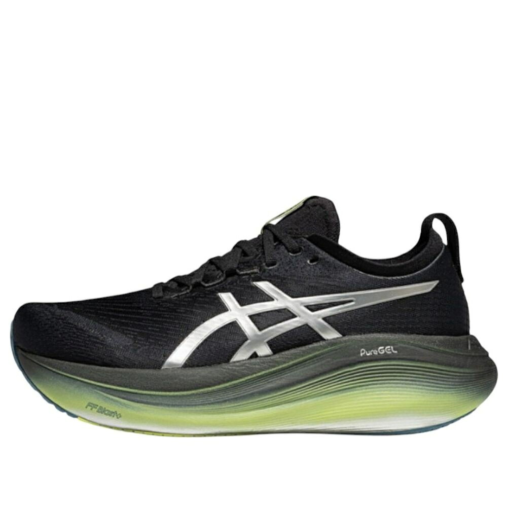 アシックス 黒色 ブラック 緑 グリーン 'BLACK GREEN' スニーカー メンズ ASICS GEL-NIMBUS 27 LUXE 1011C030-001 / BLACK GREEN|スニケス