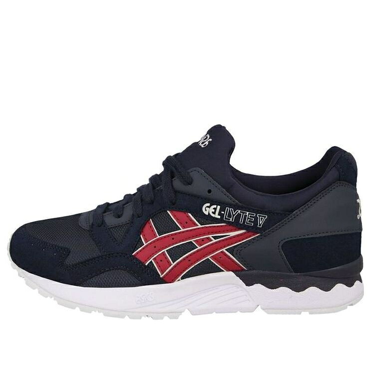アシックス 先だつもの点火装置 青み 青色 赤 赤いこと \u0027BLUE\u0027 スニーカー メンズ ASICS GEL-LYTE 5 HN6A4-5026 / BLUE RED