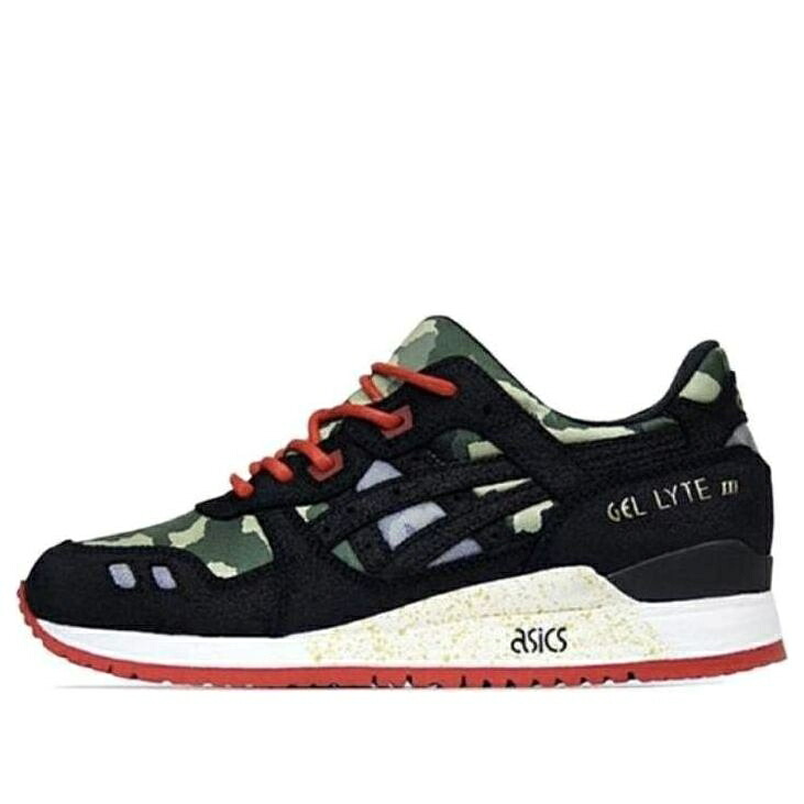 アシックス ベイト 先だつもの点火装置 黒いこと 黒いこと \u0027VANQUISH CAMO\u0027 スニーカー メンズ ASICS BAIT X GEL-LYTE 3 H34LK-9057 / BLACK