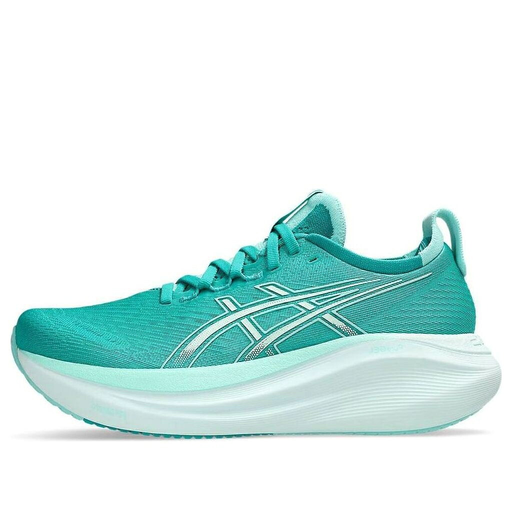 アシックス 縮くれる ウェイブ \u0027WAVE MINT\u0027 スニーカー レディース ASICS (WMNS) GEL-NIMBUS 27 TEAL ILLUMINATE 1012B753-400 / WAVE TEAL ILLUMINATE MINT