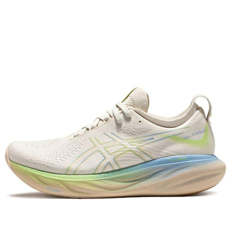アシックス 白いこと 白いこと 青味 青み 緑 緑であること \u0027WHITE\u0027 スニーカー メンズ ASICS GEL-NIMBUS 25 1011B821-200 / WHITE BLUE GREEN