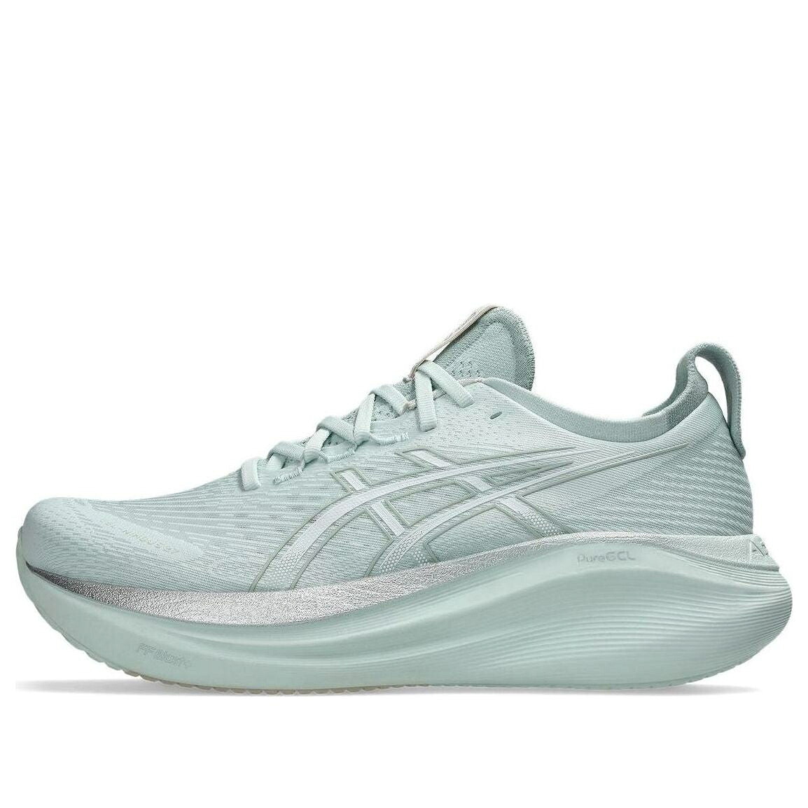 アシックス アクア ピュア 銀色 シルバー 'PURE SILVER' スニーカー メンズ ASICS GEL-NIMBUS 27 AQUA PURE 1011B958-300 / PURE AQUA PURE SILVER｜スニケス