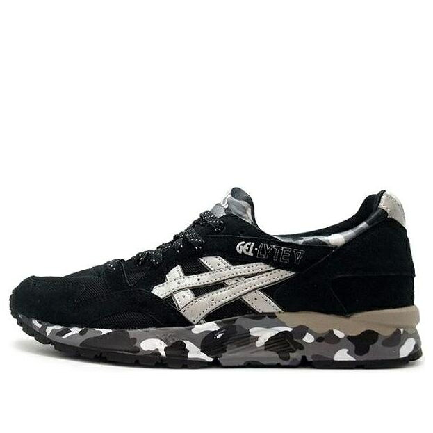 アシックス 先だつものともし火 黒いこと 黒いこと 白いこと 白いこと \u0027BLACK WHITE\u0027 スニーカー メンズ ASICS X A BATHING APE GEL-LYTE 5 TQK535-8893 / BLACK WHITE