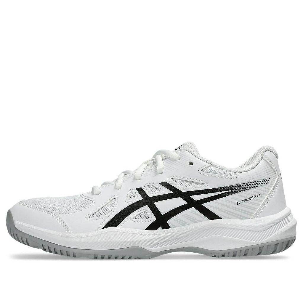 アシックス 白色 ホワイト 黒色 ブラック 'WHITE BLACK' ジュニア キッズ ASICS (GS) UPCOURT 6 1074A045-101 / WHITE BLACK ベビー マタニティ スニーカー