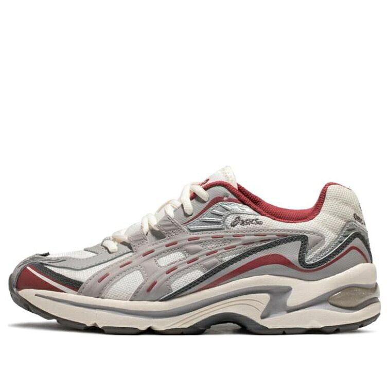 アシックス 薄墨色 薄墨色 赤 赤いこと 白いこと 白いこと \u0027GREY RED\u0027 スニーカー メンズ ASICS GEL-PRELEUS 1201A838-105 / GREY RED WHITE