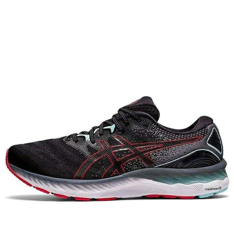 アシックス 黒いこと 黒いこと 薄墨色 薄墨色 サクラ色 \u0027BLACK RED\u0027 スニーカー メンズ ASICS GEL-NIMBUS 23 ELECTRIC 1011B004-007 / BLACK GREY PINK