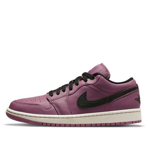 ナイキ ジョーダン 黒色 ブラック 紫 パープル LIGHT MULBERRY スニーカー レディース JORDAN (WMNS) AIR 1 LOW SE DC7268-500 / BLACK PURPLE
