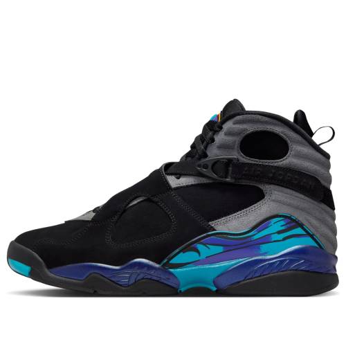 ナイキ ジョーダン 黒色 ブラック 赤 レッド 灰色 グレー 'AQUA' スニーカー メンズ JORDAN AIR 8 RETRO 2025 305381-006 / BLACK TRUE RED IRON GREY BRIGHT