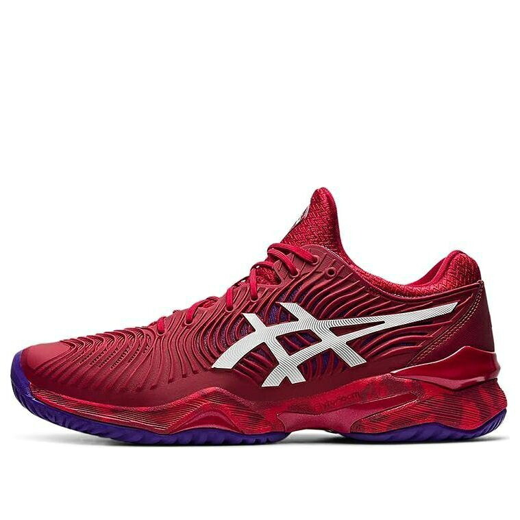 アシックス 厚地の外套 赤 赤いこと \u0027FRENCH CRANBERRY\u0027 スニーカー メンズ ASICS COURT FF NOVAK OPEN - 1041A089-605 / RED 靴-メンズ靴-スニーカー