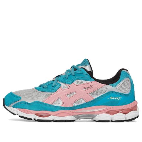 アシックス 青み 青色 薄墨色 薄墨色 サクラ色 \u0027TEAL PINK\u0027 スニーカー メンズ ASICS X AWAKE NY GEL-NYC 1201A850-022 / BLUE GREY PINK