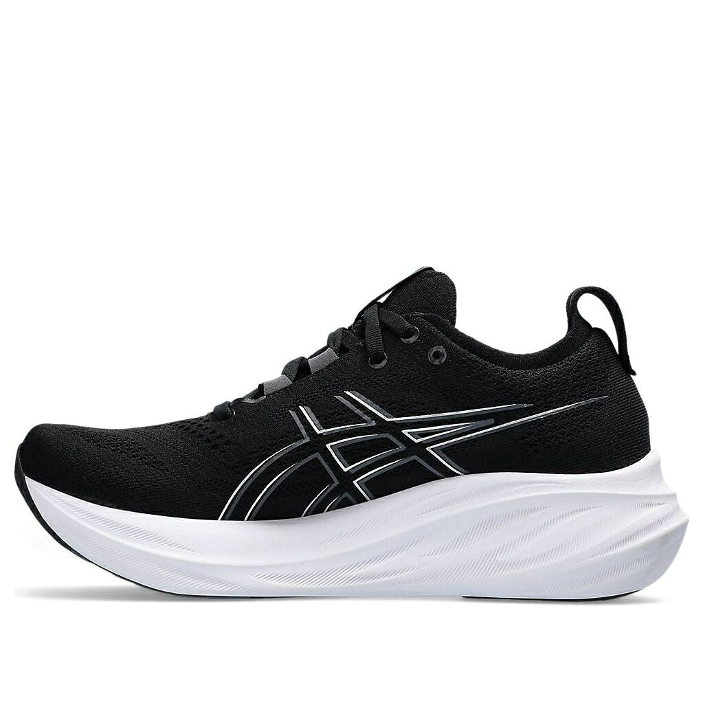 アシックス 黒いこと 黒いこと 白いこと 白いこと \u0027BLACK GREY\u0027 スニーカー レディース ASICS (WMNS) GEL-NIMBUS 26 WIDE GRAPHITE 1012B602-001 / BLACK WHITE