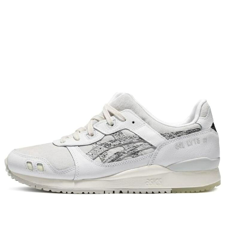 アシックス 先だつものともし火 \u0027WHITE PYTHON\u0027 スニーカー メンズ ASICS X ATMOS GEL-LYTE 3 OG 1201A807-100 / WHITEBLACK
