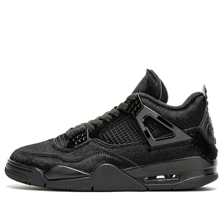 ナイキ ジョーダン 黒いこと 黒いこと \u0027NO COVER\u0027 スニーカー レディース JORDAN (WMNS) AIR 4 RETRO X OLIVIA KIM CK2925-001 / BLACK BLACK