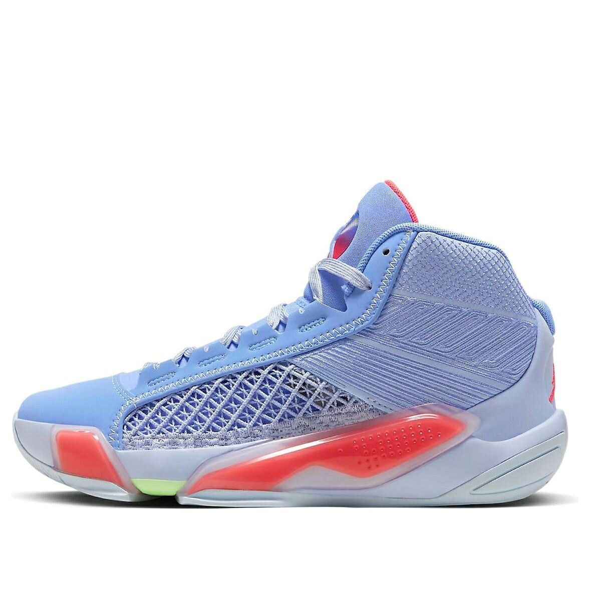 ナイキ ジョーダン 青味 青み \u0027FADEAWAY\u0027 御坊っちゃん キッズ JORDAN (GS) AIR 38 GS DZ3499-500 / ASTRONOMY BLUE ROYAL PULSE FLASH もの言う花 マタニティ スニーカー