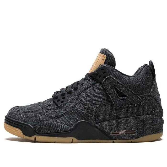 ナイキ ジョーダン 黒いこと 黒いこと ジーンズ LEVI\u0027S \u0027BLACK DENIM\u0027 お坊っちゃん キッズ JORDAN (GS) AIR 4 RETRO X AQ9103-001 / BLACK DENIM もの言う花 マタニティ スニーカー