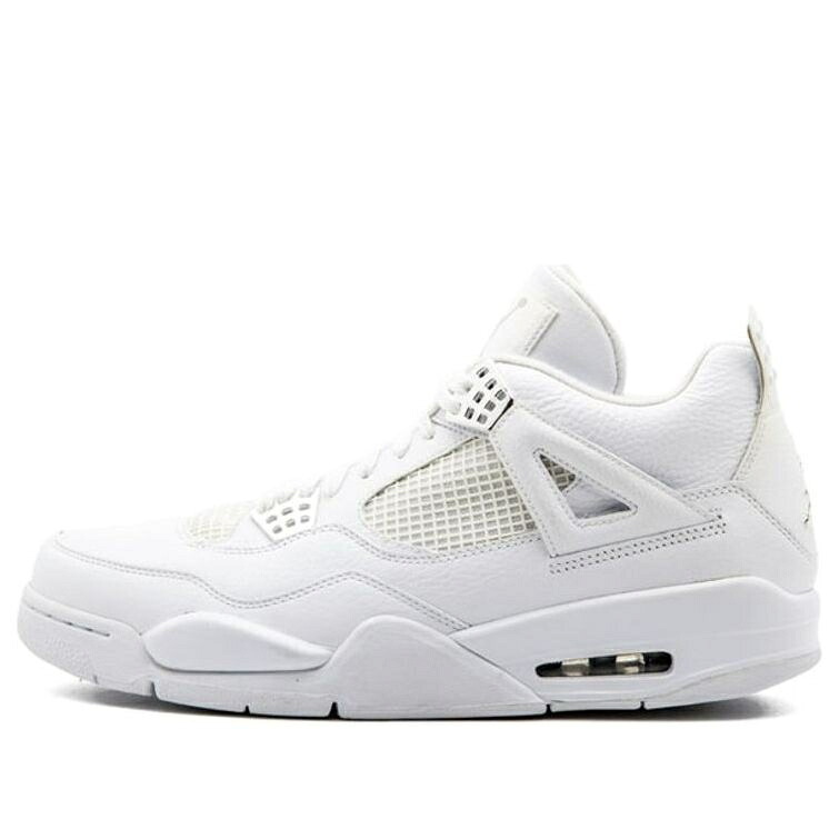 ナイキ ジョーダン しろがね色 しろがね色 白いこと 白いこと \u002725TH ANNIVERSARY\u0027 スニーカー メンズ JORDAN AIR 4 RETRO SILVER 408202-101 / WHITE SILVER