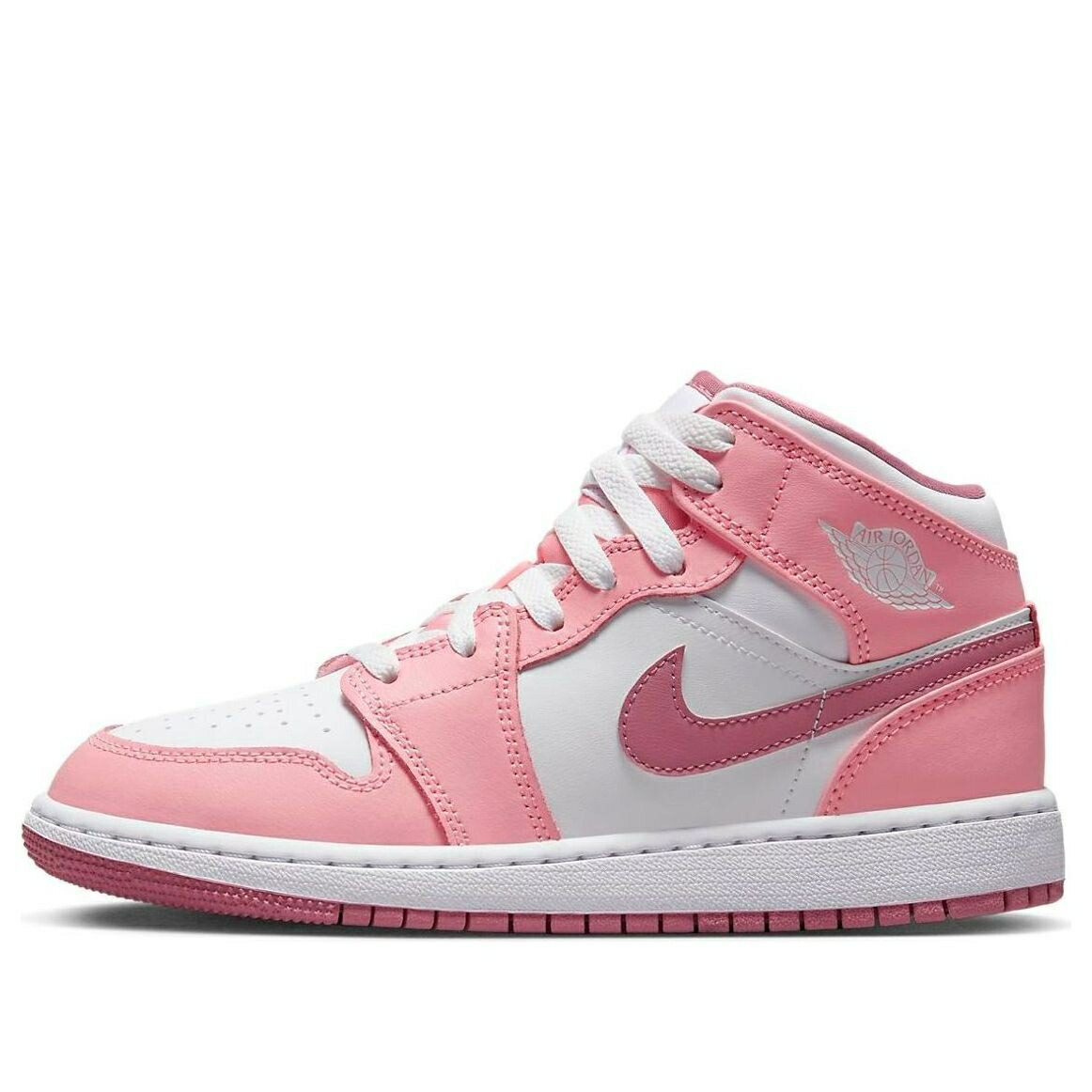 ナイキ ジョーダン ミッド 白色 ホワイト 'VALENTINE'S DAY' ジュニア キッズ JORDAN (GS) AIR 1 MID DQ8423-616 / CORAL CHALK DESERT BERRY WHITE ベビー マタニティ スニーカー