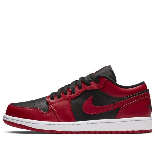 ナイキ ジョーダン 黒いこと 黒いこと 赤 赤いこと \u0027REVERSE BRED\u0027 スニーカー メンズ JORDAN AIR 1 LOW 553558-606 / BLACK GYM RED