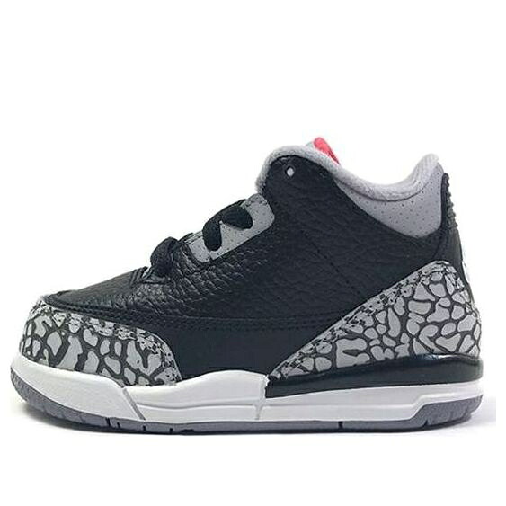 ナイキ ジョーダン 黒いこと 黒いこと \u0027BLACK CEMENT\u0027 もの言う花 JORDAN (TD) AIR 3 RETRO OG 2018 832033-021 / BLACK