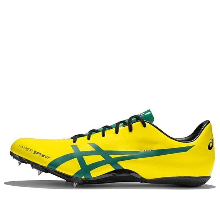 アシックス スニーカー 運動靴 黄色 イエロー 黒色 ブラック 緑 グリーン YELLOW スニーカー メンズ ASICS HYPER SPRINT 7 RUNNING SHOES 1093A194-750 / YELLOW BLACK GREEN